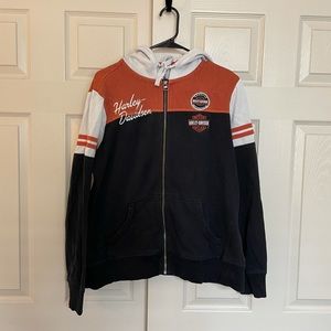 Harley Davidson zip up sweat shirt